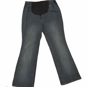 New Additions Maternity Large L Jeans Front Stretch Panel W 34-40 I30 RN 42000